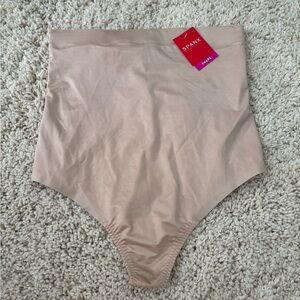 NWT Spanx High Waist Thong Champagne Beige Tan Shapewear XL